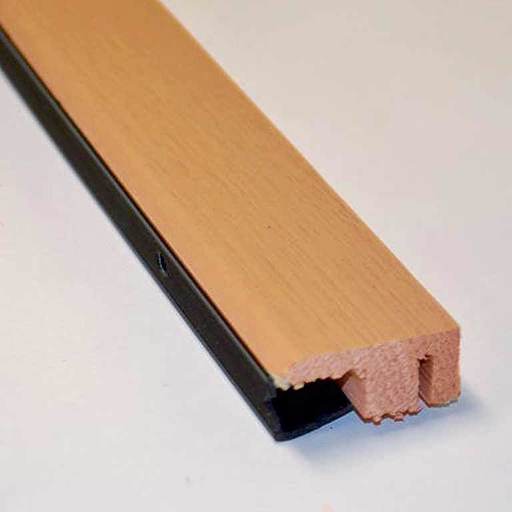 Solid Smoked Oak End Profile Threshold, Lacquered, 90 cm