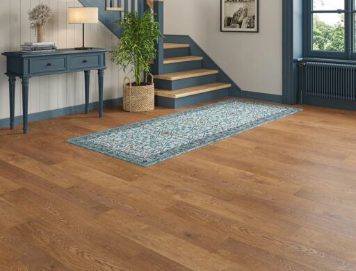 Elarindel Engineered Oak Flooring, Golden, Smooth, Rustic, UV Lacquered, 180x14x1200mm