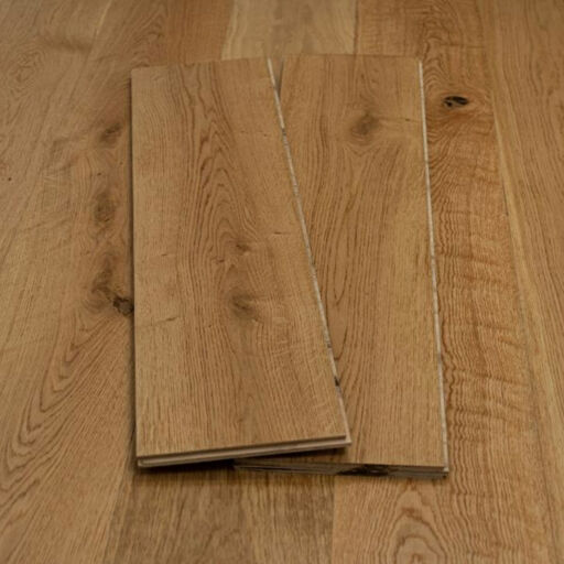 Evergreen Cambridge Engineered Oak Flooring, Natural, Brushed & Lacquered, 190x14xRLmm
