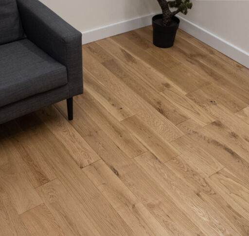 Evolve American Engineered Oak Flooring, Natural, Brushed & Oiled, 125x18xRL mm