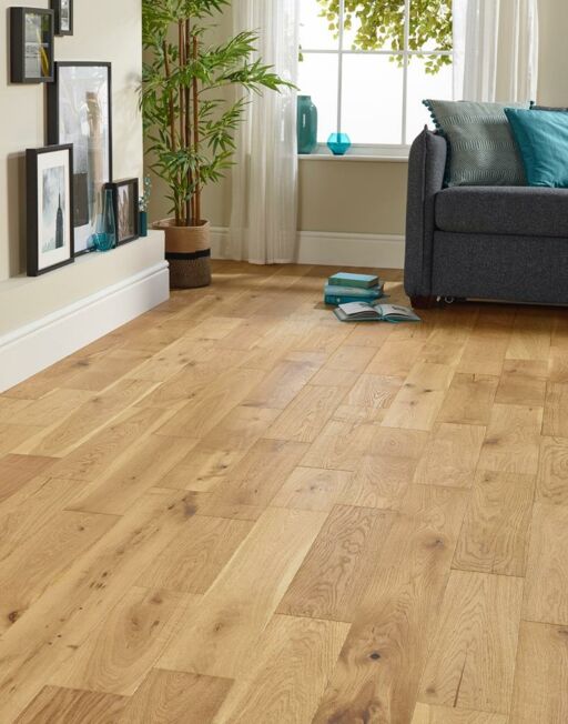 Evolve American Engineered Oak Flooring, Natural, Brushed & Oiled, 150x18xRL mm