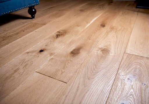 Evolve Golden American Engineered Oak Flooring, Natural, Deep Brushed Handscraped & Lacquered, 180x20x1860 mm