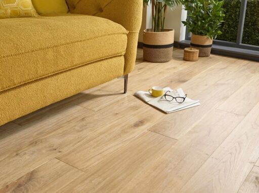 Evolve Knightsbridge, Engineered Oak Flooring, Smoked White, Handscraped & Oiled, 190x15x1900 mm.