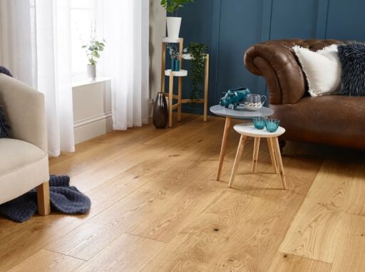 Evolve Wandsworth, Engineered Oak Flooring, Natural Brushed & Lacquered, 220x15x1900mm