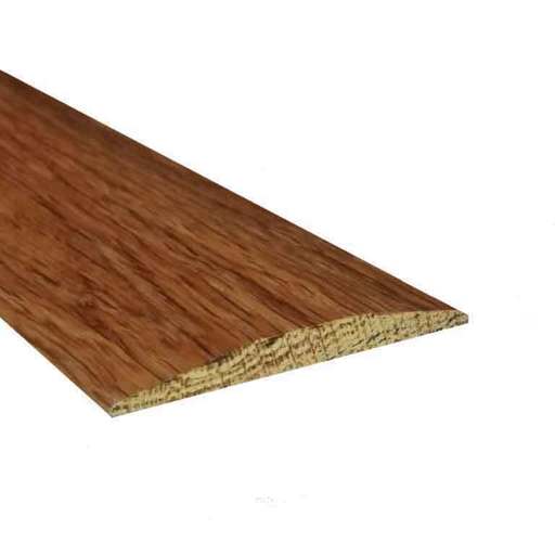 Solid Oak Flat Threshold Strip, Walnut Stained, Lacquered, 0.9 m