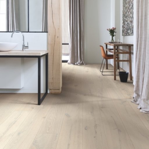 QuickStep Imperio Everest White Oak Extra Matt Engineered Flooring, Matt Lacquered, 220x14x2200 mm