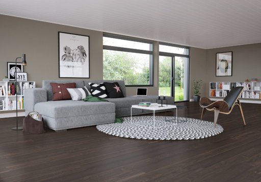 Junckers Black Oak Solid Wood Flooring, Oiled, Harmony, 140x20.5 mm