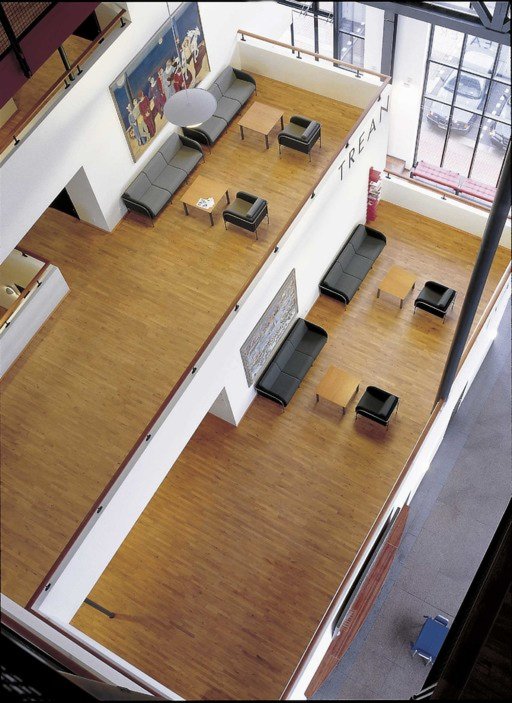 Junckers Beech SylvaKet Solid 2-Strip Flooring, Silk Matt Lacquered, Classic, 129x22 mm