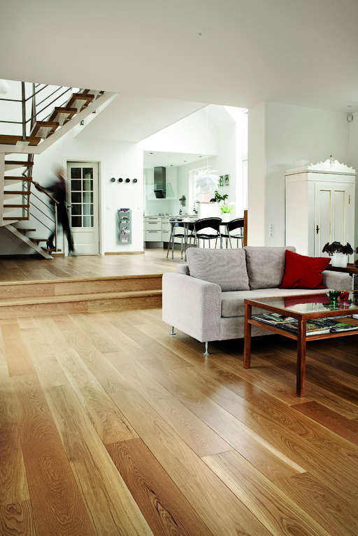 Junckers Solid Oak Boulevard Wood Flooring, Ultra Matt Lacquered, Harmony, 185x20.5 mm