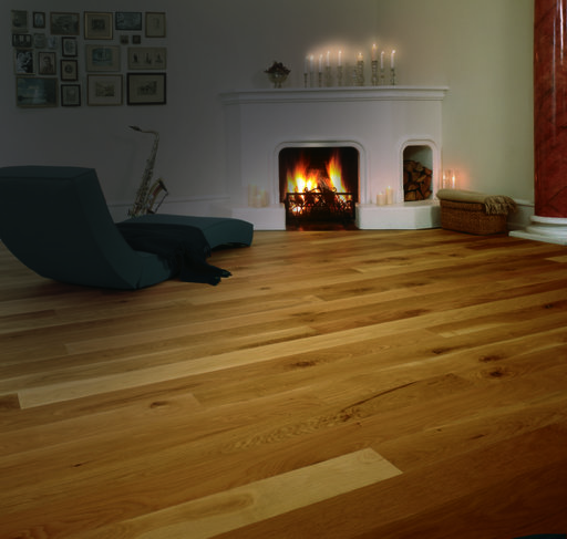 Junckers Solid Oak Flooring, Silk Matt Lacquered, Harmony, 140x20.5mm