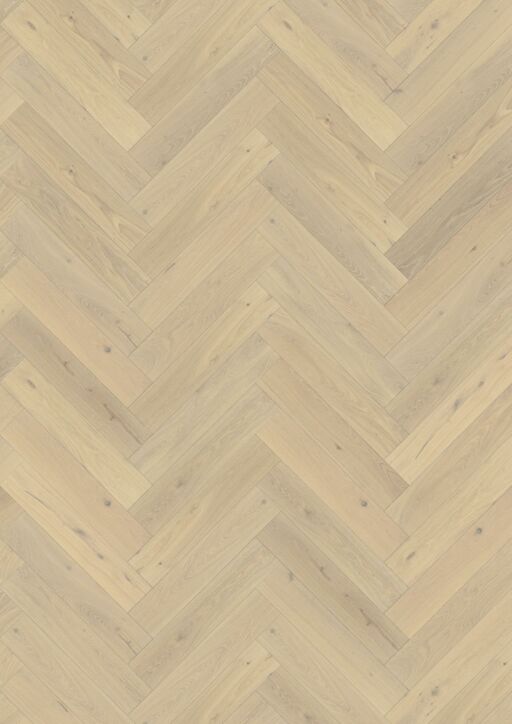 Kahrs Herringbone Oak CD White Engineered Flooring, Natural, Brushed & Oiled, 120x600x11 mm