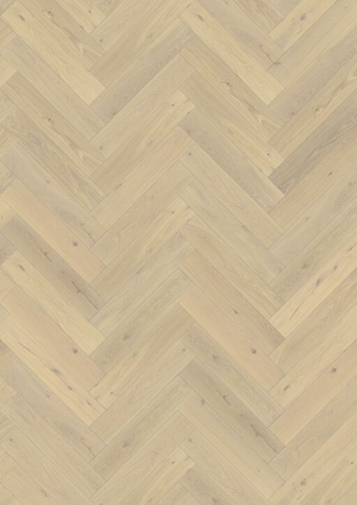 Kahrs Herringbone Oak CD White Engineered Flooring, Natural, Brushed & Oiled, 120x600x11mm