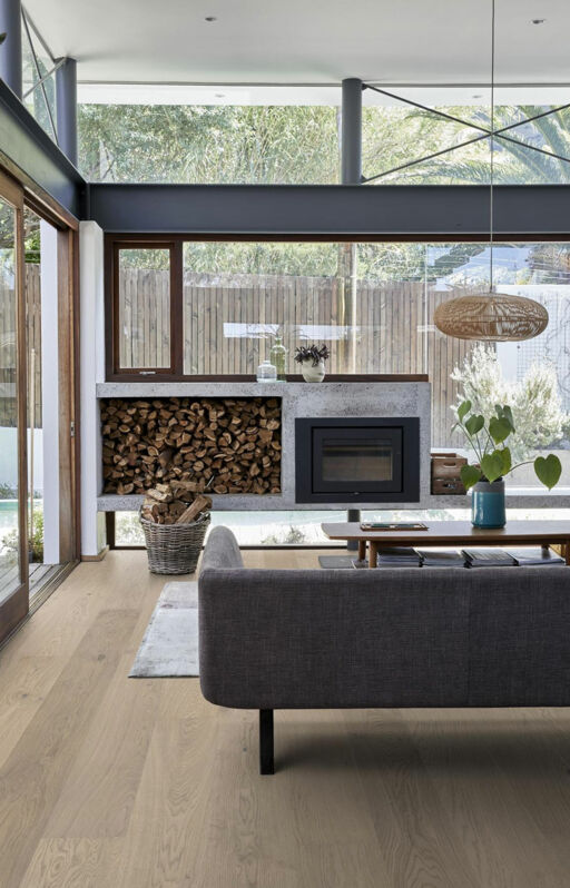 Kahrs Lux Coast Engineered Oak Flooring, Rustic, Brushed, Matt Lacquered, 187x3.5x15mm