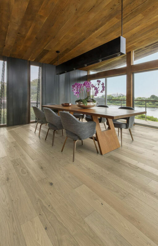 Kahrs Nouveau White Oak Engineered 1-Strip  Wood Flooring, Brushed, Matt Lacquered, 187x15x2420mm