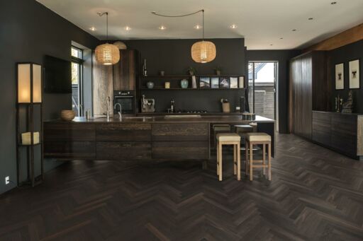 Kahrs Studio Smoked Oak AB Engineered Herringbone Flooring, Prime, Matt lacquer, 70x490x11 mm