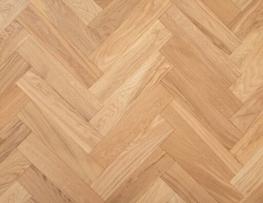 Mossgleam Herringbone Engineered Oak Flooring, Natural, Brushed, UV Lacquered, 90x15x400mm