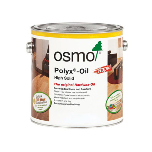 Osmo Polyx-Oil Hardwax-Oil, Rapid, Satin Finish, 2.5L