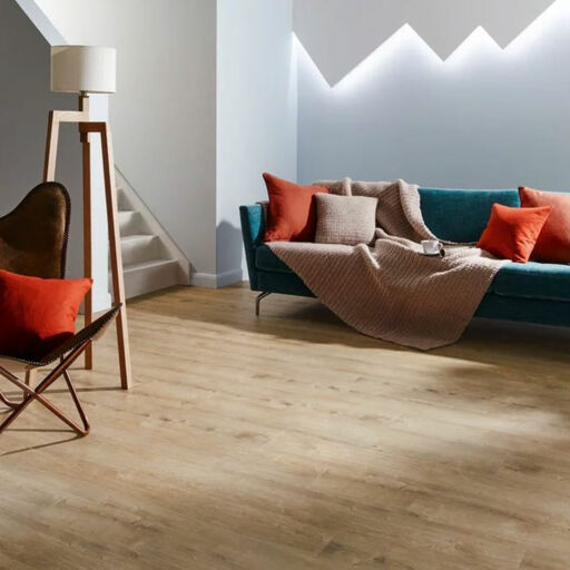 Polyflor Camaro Cashmere Oak Wood Plank Versatile Vinyl Flooring, 184.2x1219.2mm