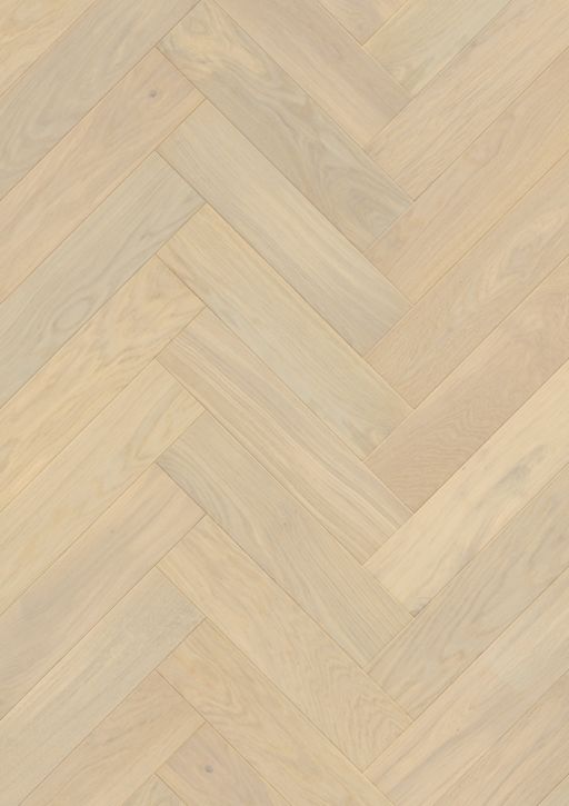 QuickStep Disegno Creamy Oak Engineered Parquet Flooring, Extra Matt Lacquered, 145x14x580 mm