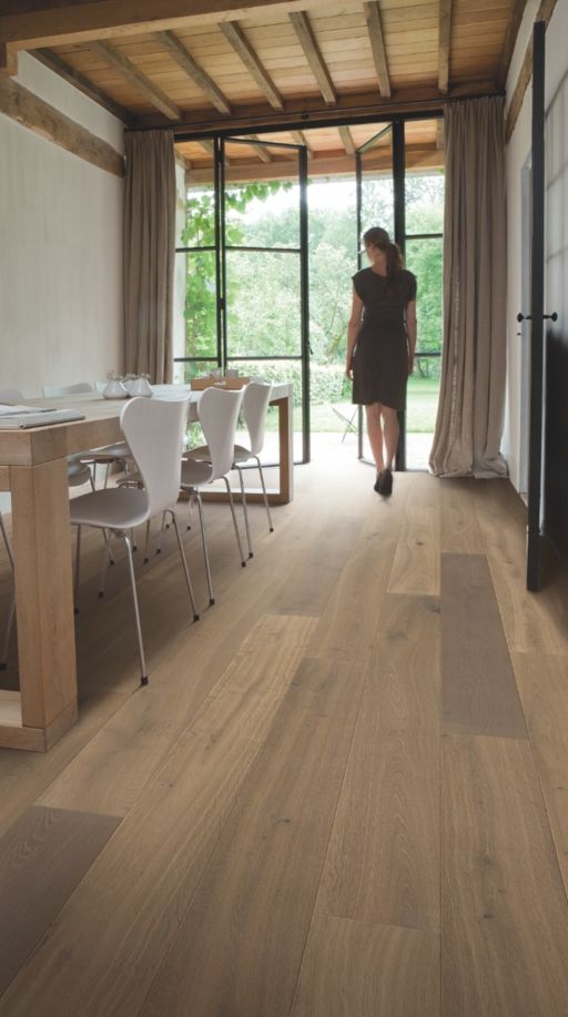 QuickStep Palazzo Latte Oak Engineered Flooring, Oiled, 190x13.5x1820mm