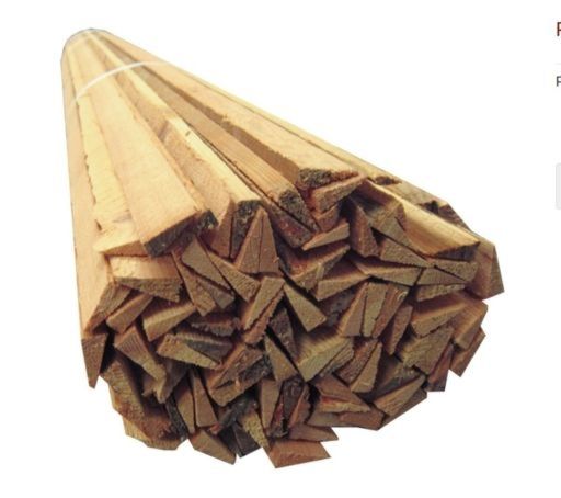 Reclaimed Pine Wood Slivers Strips, 50 pcs, 7-10 mm