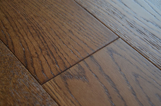Tradition Brown Oak Engineered Flooring, Rustic, Brushed Lacquered, 127x10x1200 mm