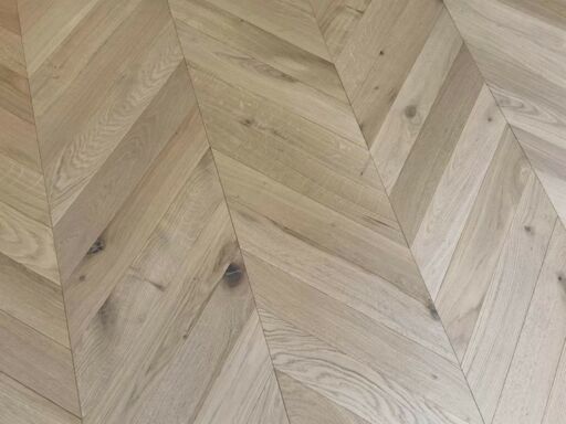 Tradition Chevron Engineered Oak Flooring, Natural, Invisible Matt Lacquered 90x14x510 mm