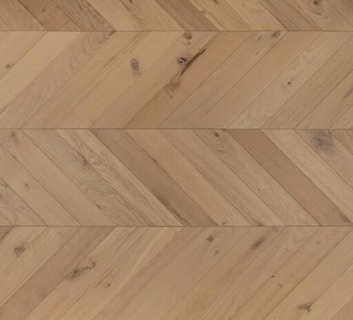 Tradition Chevron Engineered Oak Flooring, Natural, UV Oiled, 90x14x510mm