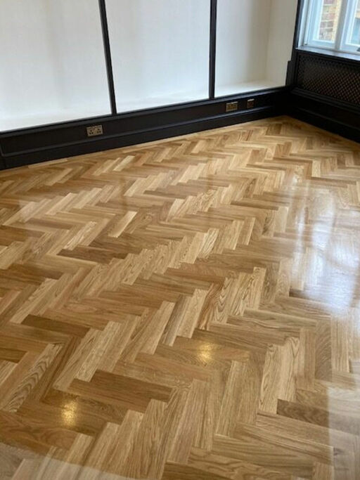 Tradition Classics Engineered Oak Parquet Flooring, Unfinished, Rustic, 70x11x350mm