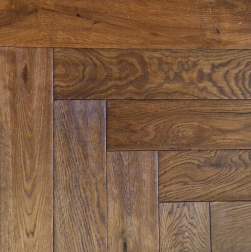 Tradition Classics Herringbone Engineered Oak Flooring, Gevrey, Oiled, 120x14x600mm