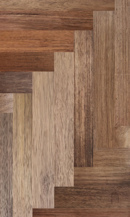 Tradition Classics Solid Merbau Parquet Flooring Blocks, Unfinished, Natural, 18x70x280 mm