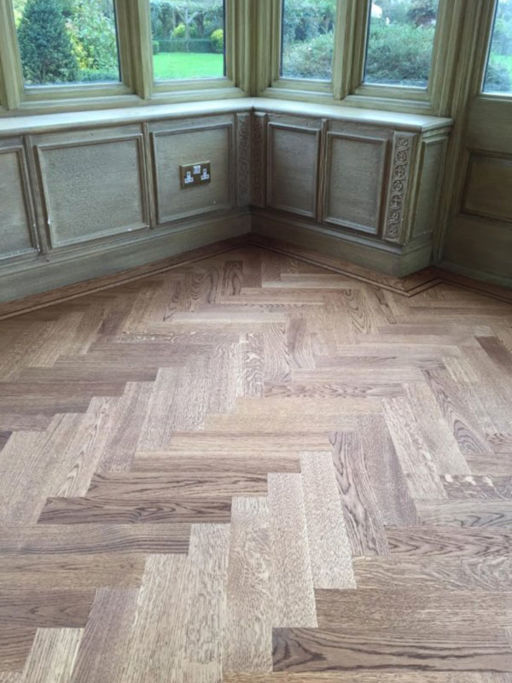 Tradition Classics Solid Oak Overlay Parquet Flooring, Unfinished, Prime, 10x70x350 mm