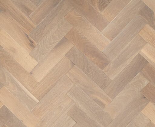 Dawnroot Herringbone Engineered Oak Flooring, Grey Smoked, Brushed, UV Lacquered, 80x10x300mm