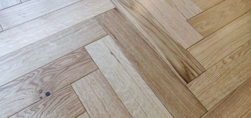 Tradition Engineered Oak Parquet Flooring, Herringbone, Lacquered, 90x14x450 mm