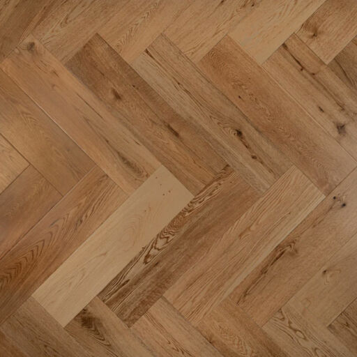 Tradition Engineered Oak Parquet Flooring, Herringbone, Natural, Lacquered, 150x14x600 mm