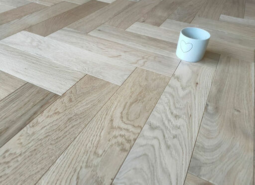 Tradition Engineered Oak Parquet Flooring, Natural, Invisible Oiled, 90x18x400 mm