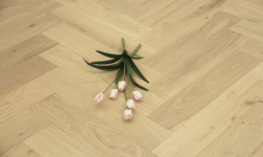 Tradition Select Engineered Oak Herringbone Flooring, Grey Wash, White UV OIled, 125x14x600mm