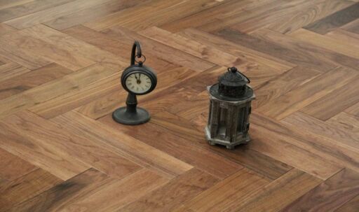 Tradition Select Engineered Walnut Herringbone Flooring, UV Lacquered 150x14x600mm