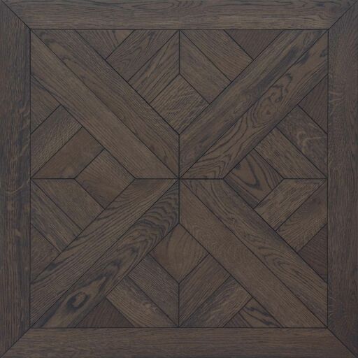 V4 Baroque Kensington Engineered Charcoal Oak Flooring, Brushed, Rustic, Oiled, 600x16x600 mm