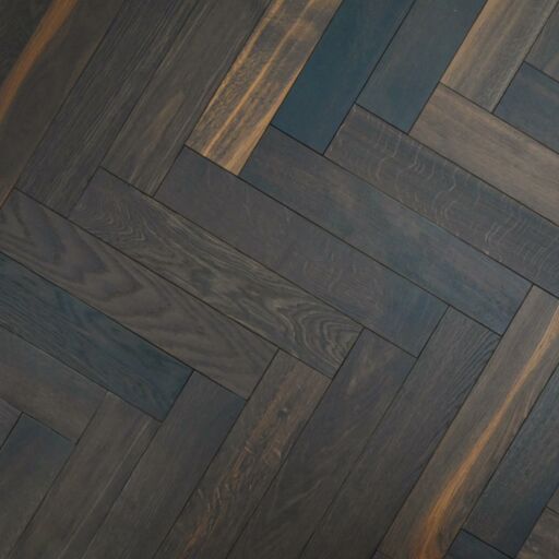 V4 Tundra Engineered Smoked Oak Herringbone Flooring, Natural, Brushed & UV Oiled, 100x15x500 mm