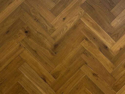 V4 Urban Nature Granite Smoke Herringbone Oak Flooring, Rustic, Brushed, Smoked & UV Oiled, 125x15x600mm