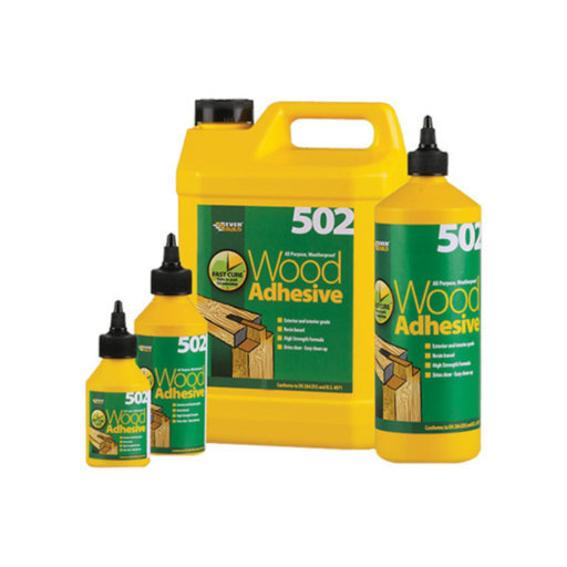 Everbuild 502 All Purpose Weatherproof Wood Adhesive, 500 ml
