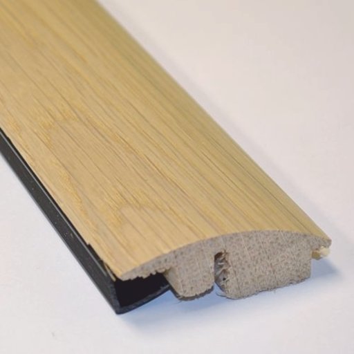 Solid White Oak Wood-To-Carpet (Semi-Ramp) Threshold, Lacquered, 90 cm