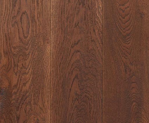 Xylo Dark Walnut Stained Engineered Oak Flooring, Rustic, Handscraped, Brushed & UV Oiled, 190x4x20mm