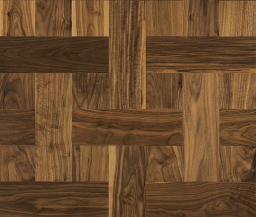 Tradition Select Engineered Walnut Parquet Flooring, UV Lacquered, 190x15x190mm