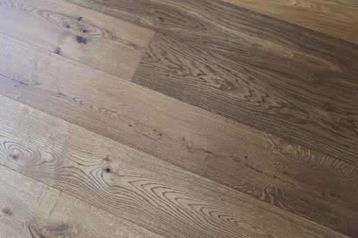 Tradition Engineered Oak Flooring, Smoked, Brushed Oiled, 220x14x2200mm