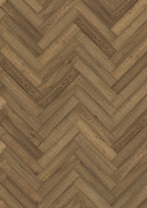 Kahrs Large Herringbone Oak Herringbone Cd Vintage Smoked Engineered Flooring, Brushed & Oiled, 120x11x600mm