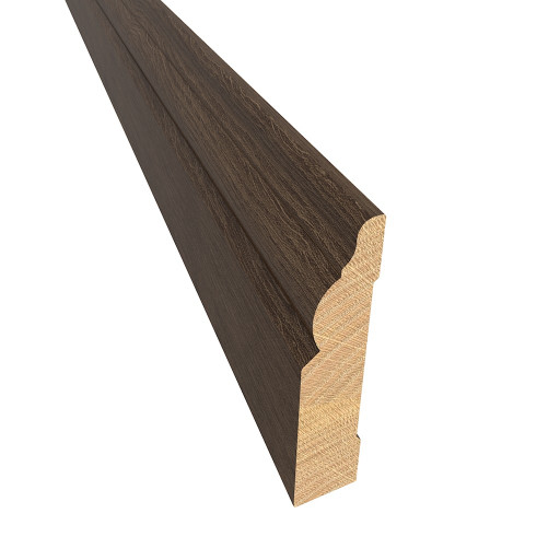 Kahrs Skirtings Solid Skirting Oak Nouveau Black, Matt Lacquered