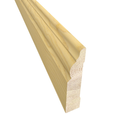 Kahrs Skirtings Solid Skirting Ash, Satin Lacquered